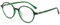 VEVESMUNDO Blaulichtfilter Lesebrille Runde Retro Groß Damen Herren Anti Blaulicht Lesehilf Sehhilfe Brille +1.0,+1.5,+2.0,+2.5,+3.0,+3.5,+4.0 (1 Stück Grün Lesebrille, +2.0)
