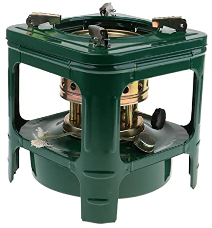 Petroleum Heating Stove - Outdoor Lightweight Camping Stove with 8 Furnace Cores for Backpacking, Hiking & Picnic - Windproof Grill for Kerosene, Diesel, Alcohol - Must-Have Cooking Equipment