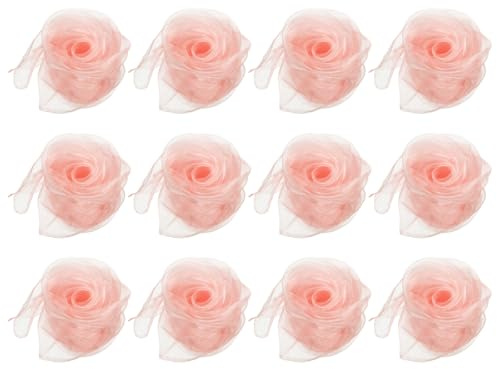 PATIKIL Dansdukar, 12 st fyrkantiga jongleringshalsdukar 45 x 45 cm för lek magisk musik aktivitet jonglerande klänning, korall rosa
