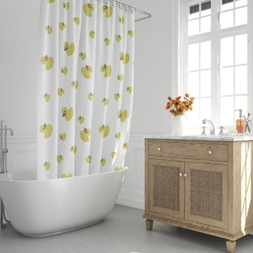 ORYX Duschvorhang, Enten, 180 x 200 cm, wasserdicht