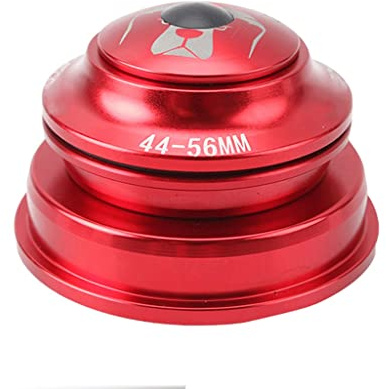 SHGUOMSC Juego de dirección con Horquilla for Bicicleta, 44-56 mm, rodamiento for Bicicleta, mecanizado CNC de Alta precisión, aleación de Aluminio, Accesorio for sin Rosca(Red,44-56mm)