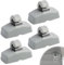 4 piezas Parasol Soporte Clip Compatible con VW Caddy, Golf Mk4, Touran, Passat, T5, Polo, Sharan, Auto Parasol, Clip para Parasol de coche, Accesorios para Parasoles