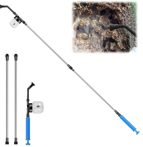 Vaporisateur de terre de diatomée, poudre de terre de diatomée, barre d'extension réglable de 42 cm à 126 cm, distributeur de poudre amovible de 250 ml pour calcaire d'algues Diatomaceous Earth