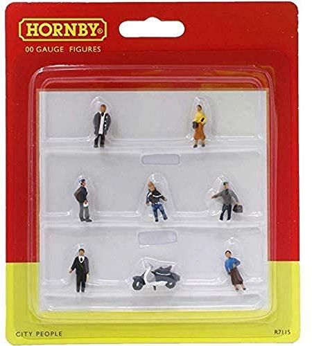 Hornby R7115 City People for Model Railway OO Gauge, Model Train Accessories for Adding Scenery, Dioramas, Woodland, Buildings and More, Model Making Kits - 1:76 Scale Model Accessory
