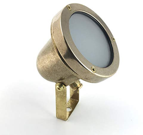 KsH und Co Konstantinos IP64 Verstellbarer Messingspot GU10 50 W LED