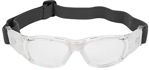 Deror Kinder Sportbrille Teenager verstellbare Fußball Radfahren Basketball Brille(White)