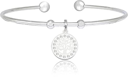 SAGA GIOIELLI® Bracciale Donna Albero Della Vita, Sole, Luna Cristalli, Portafortuna (ALBERO DELLA VITA)