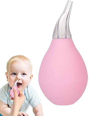Pomurom Baby-Nasensauger - Nasensauger für Neugeborene, Kleinkinder & Säuglinge - Rosa, Silikon, PVC