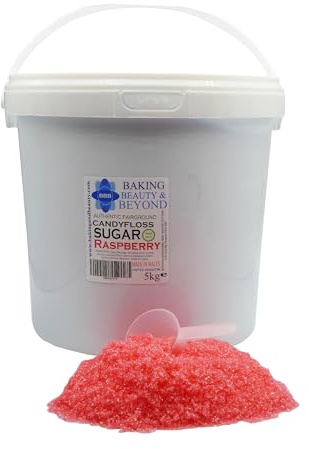 Baking Beauty and Beyond Premium Candy Floss Sugar 5kg - Raspberry Flavour