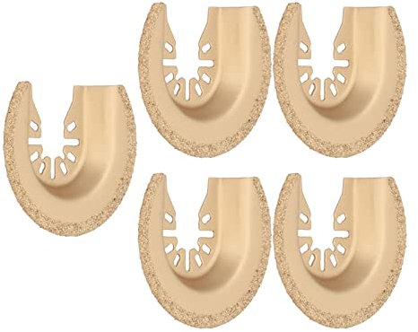 Hoja de Sierra Oscilante Semicircular, Superficie Incisiva, Multiherramienta Oscilante, Accesorio de Herramienta Oscilante de Electroforesis, 5 uds.