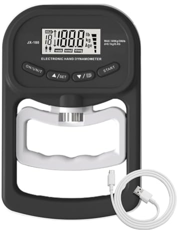 Handdynamometer – dynamometer greppstyrka | PP greppstyrketestare | batteridriven greppstyrketränare | ergonomisk prestanda styrketestare för styrketestning