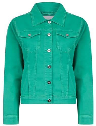 AMARA REYA Women's Stretch Cotton Lightweight Casual Denim Summer Jacket