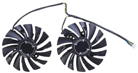 Mekalero Ventilador de refrigeración de tarjeta gráfica para RX470 RX480 RX570 Video Efecto de enfriamiento óptimo Conexión de 4 pines Funcionamiento silencioso Video de 85 mm