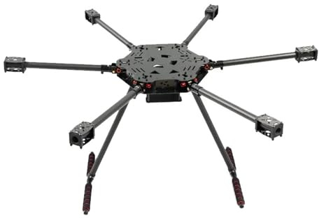 Générique Kit de Cadre Hexa-Rotor F850, Bras Pliable, Fibre de Carbone