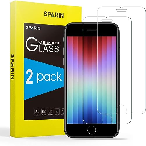 SPARIN Verre Trempé Pour iPhone SE 2022/2020 et iPhone 8/7/6/6s