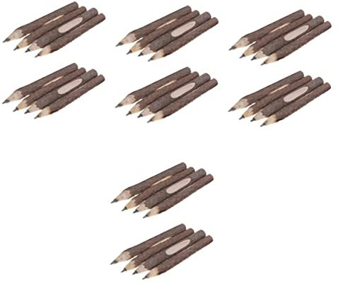 STOBOK 32 Pcs Pencil Rustic Pencil Sketching s Retro Wooden Bulk s for Kids Bark for Sketch Twig Drawing Student Vintage Plant Real Wooden Pen