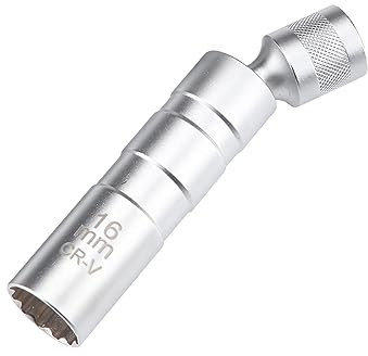 JNNJ Chiave Candela, Chiavi a Bussola Strumento di Rimozione Chiavi Candelette Chiave per Candele, Universale Magnetica Chiave Candele Candele di Accensione, Strumenti per Rimozione Auto(16mm)