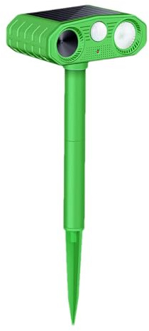 Repellente per animali a ultrasuoni, 3 modalità, per esterni, 1200 mAh, repellente solare per animali da esterno, per cortile, patio, portico
