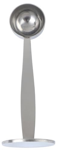 PRETYZOOM Pressino Per Caffè in Acciaio Inox 2 in 1 Con Cucchiaio Per Macchine Da Caffè Espresso Compatto Facile Da Pulire Argento