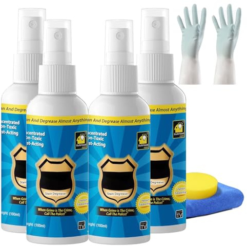 Nuvilux Magic Avfettningsspray, 2025 ny multifunktionell magisk avfettare rengöringsspray, köksrengöring sprayavfettningsmedel (4 st)