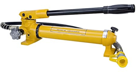 YushenFu Hand-operated Pump With Anti-vibration Pressure Gauge, Hand-operated Hydraulic Pump With 2800cc Oil Storage Capacity, Hydraulic Pump With ZG3/8 Threads(Size:CP-390)