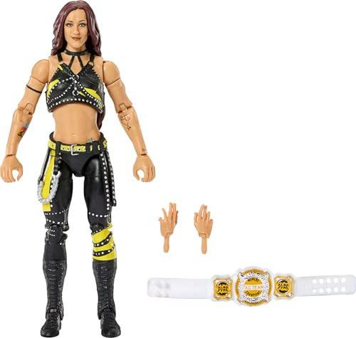 Mattel WWE Elite - Figura de acción y accesorios, serie #121, juego coleccionable de Alba Fyre de 6 pulgadas con 25 puntos de articulación y manos intercambiables