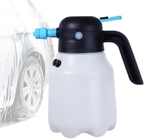 Elektrisk skumspruta, trådlös skumkanon, kraftskumspray, 1,8 L USB-laddningsbar design med justerbart munstycke, perfekt för bil, trädgård, uteplats, båt och byggrengöring