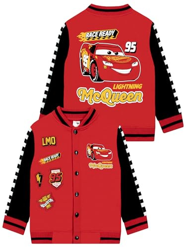 Disney Cars pojkjacka, Lightning McQueen pojkbomberjacka, Blixten McQueen baseballjackor