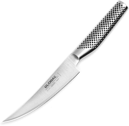 Global Model X 6 Curved Boning Knife - Made in Japan - Meat Trimming & Fish Fillet Knife