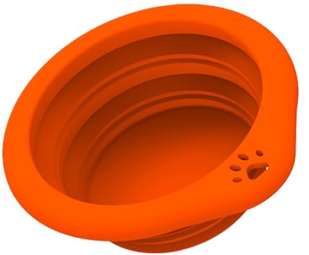 Bol De Voyage pour Chien - 300 ML Bol Alimentaire Pliant avec - Coupe d'alimentation en Silicone,pour Le Voyage La Marche La Plage Les Activités Extérieures Les Chats Et Les Chiens