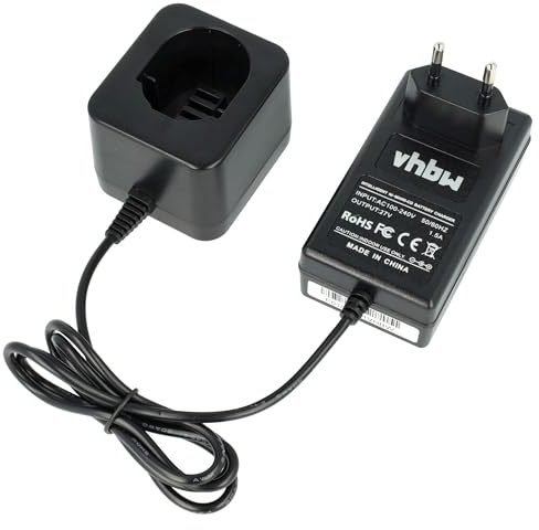 vhbw 220V Netzteil Ladegerät Ladekabel kompatibel mit Black & Decker A9275 England SL1 3YD Werkzeug.