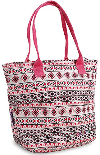 J World New York Lola Lunch Tote Schulranzen, 10 cm, Mehrfarbig (Skandi Pink)