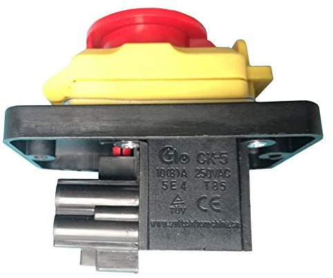 CK-5 Interrupteur à bouton-poussoir électromagnétique étanche 250 V 10 (8) A 4 broches pour outils électriques industriels de menuiserie et métallurgie