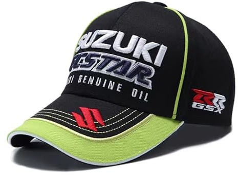 UKKD Casquette Homme Capuchon De Baseball Dad Hat GP Moto Moto Unisexe Broderie Coton Chapeaux De Camionneur Suzuki Sport en Plein Air F1 Casquettes De Course F1