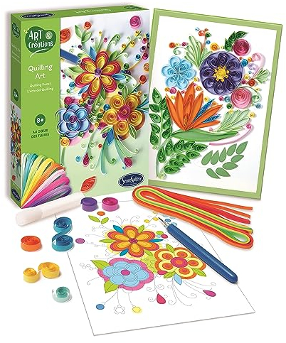 Sentosphère 3920810 Bastelset Spiralart; Mandala, Kreativ-Set, DIY für Kinder und Erwachsene