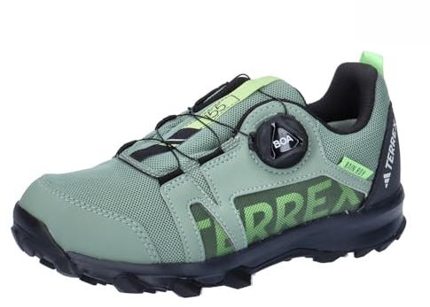 adidas Terrex Agravic BOA RAIN.RDY Trail Running Shoes Trailrunning-Schuhe, Silver Green/core Black/Green Spark, 36 2/3 EU