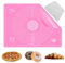 Non-Stick, No-Slip Silicone Baking Mat with Measurement - Multipurpose, Food Grade - Countertop - 50x40cm (Pink)