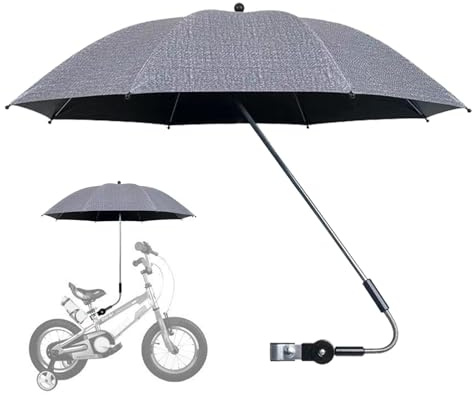 Sombrilla para cochecito de bebé, sombrilla para cochecito de bebé, sombrilla para cochecito de bebé, sombrilla para cochecito con abrazadera, paraguas con clip para cochecito, protección UV universal