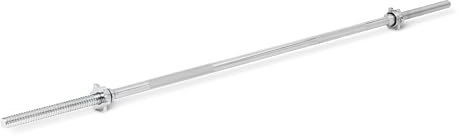 Amazon Basics Standard-Langhantelstange, 152 cm lang, 2,5 cm Durchmesser, verchromt