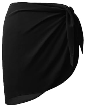 QHFlashbuy 1 Pièces Jupe de Plage Femme,Femme Sarong Couverture de Bikini Jupes Wrap,Wrap de Plage de Femmes pour Maillot de Bain en Mousseline