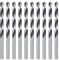 Foret à Bois Hélicoïdaux 4mm, Forets Metaux Professionnel pour Bois Doux, Dur, Plaqué et Stratifié, Plastique, MDF et Verre Acrylique, Résistant à L'usure, Perçage Précis, Vitesse Rapide, 10 Pièces