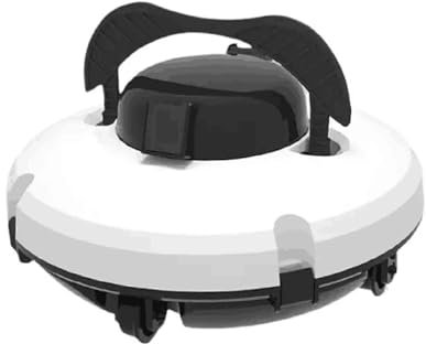 Robot Piscine Fond et Parois, Ligne d'eau, Aspirateur Piscine sans Fil, 120 Min de Nettoyage,Escalader Les Murs,Deux Ports d'Aspiration Puissants, Idéal pour Piscines Enterr