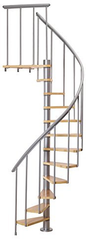 Calgary 55 Grey Spiral Staircase Kit