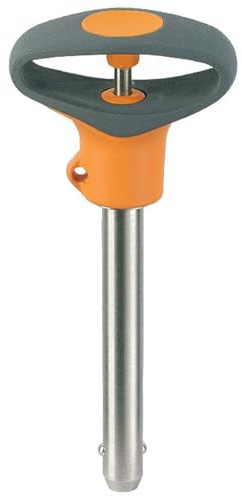 Kugelsperrbolzen, selbstsichernd, mit elastischem Griff | d1=12 mm / l1=40 mm/Rostfreier Stahl 1.4542, ausscheidungsgehärtet | 22380.0768