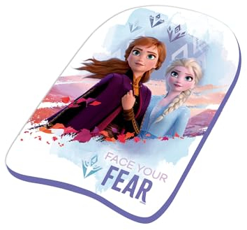 Arditex Schwimmbrett Elsa und Anna Disney Frozen – 41 x 30 x 5 cm – leichter EPS-Schaum, ergonomische Form, ideal für Schwimmunterricht und Pool – Weiß/Lila