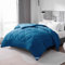 WAVVE Edredón Acolchado 220x240 cm, Edredon Cama 135/150 / 160, Relleno Nórdico 300 gr/m² en 100% Microfibra (240x220 cm, Verde Azulado)