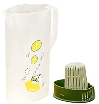 PRETYZOOM Brocca Coperchio Per Acqua Contenitore Per Bevande Da Frigorifero Resistente Agli Urti e Durevole Per Succhi Di Frutta Tè Freddo e Altre Bevande