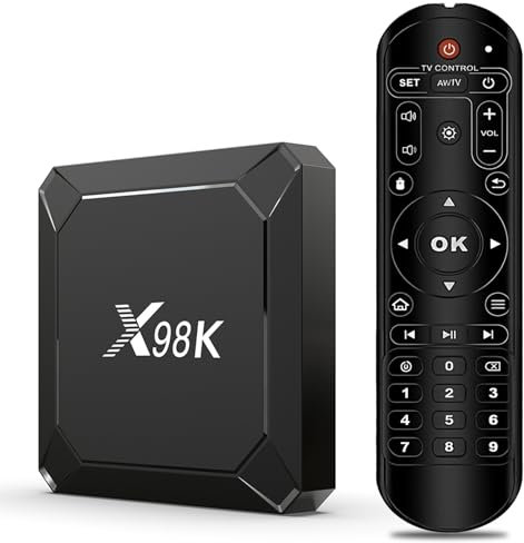 Android 12.0 TV Box, LEFFOT X98H 4K UHD Streaming Device for TV, 4 Go RAM 32 Go ROM, Smart Boitier Android TV with HDR10, 2.4G/5G Dual-Band Wi-FI 6, BT 5.0, Allwinner H618 Quad Core Arm Cortex A53
