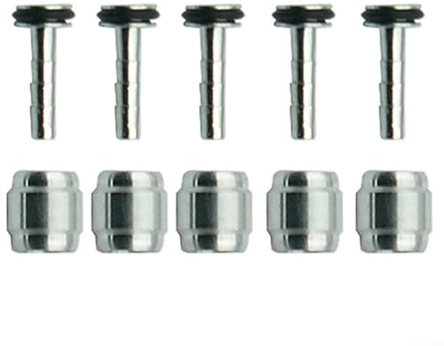 ZiStarlilife Formula Fahrradbremsen-Hydraulikschlauch-Anschluss-Set mit Ölnadel-Nagel-Oliven-Hülse für Mega R1 RO C1T1 Mountainbike-Teile, 5 Sets