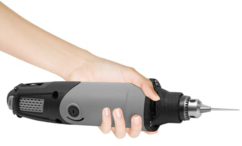 Smerigliatrice diritta elettrica da 400 W, 5000 – 28000 giri/min, smerigliatrice a 6 velocità, multimaster versatile per levigatura, incisione e lucidatura, accessori inclusi